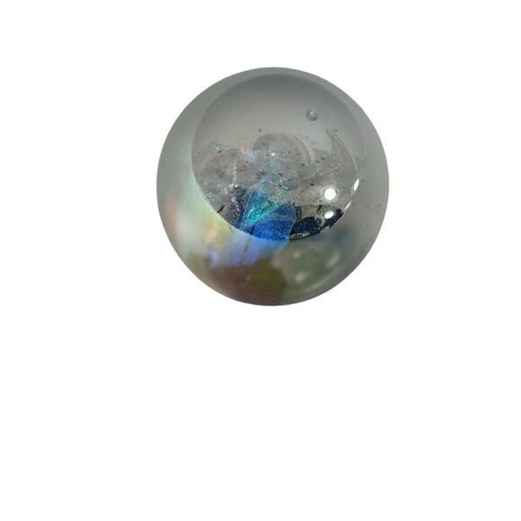 Vintage Art Glass Paperweight Signed By Roger Vines /2000/Rare / Tranquil Waters - Picture 4 of 16